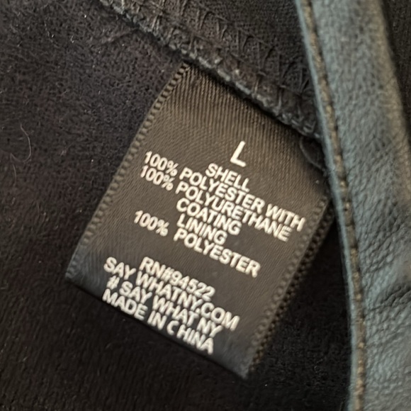 Say What ? | Faux leather studded bustier crop top black - Picture 7 of 12